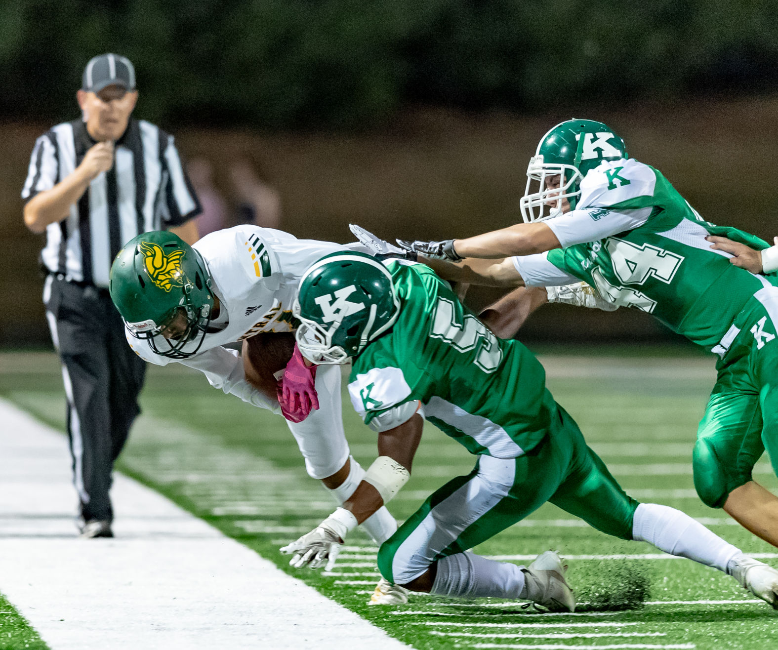 Friday night high school football action